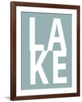 Lake Aqua-Jamie MacDowell-Framed Art Print