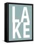 Lake Aqua-Jamie MacDowell-Framed Stretched Canvas