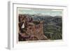 Lake Arrowhead, CA - Mt. San Bernardino, Rim O' The World Hwy-Lantern Press-Framed Art Print