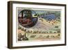 Lake Arrowhead, California - Detailed Map from LA to the Lake-Lantern Press-Framed Art Print