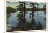 Lake Arrowhead, California - View From Emerald Bay-Lantern Press-Mounted Premium Giclee Print