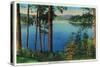 Lake Arrowhead View - Lake Arrowhead, CA-Lantern Press-Stretched Canvas