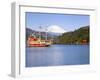 Lake Ashino-Ko with the Red Torii Gates of Hakone-Jinja,Central Honshu, Japan-Gavin Hellier-Framed Photographic Print