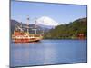 Lake Ashino-Ko with the Red Torii Gates of Hakone-Jinja,Central Honshu, Japan-Gavin Hellier-Mounted Photographic Print