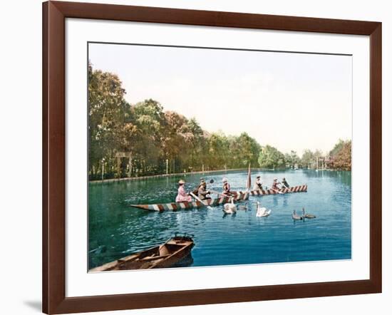 Lake at Franzenbad, Bohemia, Pub. C.1900-null-Framed Giclee Print