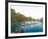 Lake at Franzenbad, Bohemia, Pub. C.1900-null-Framed Giclee Print