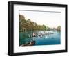 Lake at Franzenbad, Bohemia, Pub. C.1900-null-Framed Giclee Print