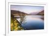 Lake at sunrise near the foot of Snowdon, Snowdonia National Park, North Wales, United Kingdom-Matthew Williams-Ellis-Framed Photographic Print