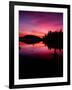 lake at sunset, Fish Lake, Siskiyou National Forest, Oregon-null-Framed Photographic Print