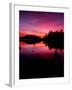 lake at sunset, Fish Lake, Siskiyou National Forest, Oregon-null-Framed Photographic Print