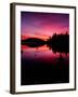 lake at sunset, Fish Lake, Siskiyou National Forest, Oregon-null-Framed Photographic Print