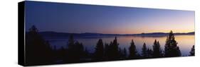 Lake at Sunset, Lake Tahoe, California, USA-null-Stretched Canvas