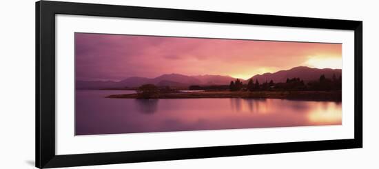 Lake at Sunset, Lake Tekapo, South Island, Canterbury, New Zealand-null-Framed Photographic Print