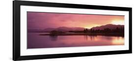 Lake at Sunset, Lake Tekapo, South Island, Canterbury, New Zealand-null-Framed Photographic Print