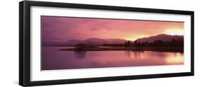 Lake at Sunset, Lake Tekapo, South Island, Canterbury, New Zealand-null-Framed Photographic Print