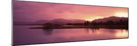 Lake at Sunset, Lake Tekapo, South Island, Canterbury, New Zealand-null-Mounted Photographic Print