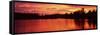 Lake at Sunset, Vermont, USA-null-Framed Stretched Canvas