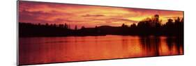 Lake at Sunset, Vermont, USA-null-Mounted Photographic Print