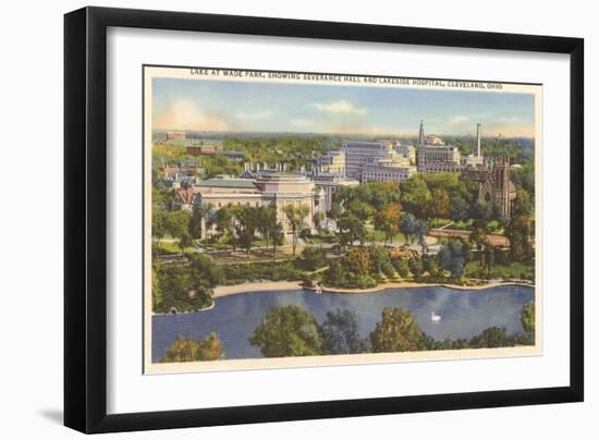 Lake at Wade Park, Cleveland, Ohio-null-Framed Art Print