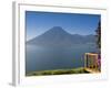 Lake Atitlan From Lomas De Tzununa Hotel with San Pedro Volcano in the Background, Guatemala-null-Framed Photographic Print