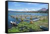 Lake Batur, Fishermen, Bali, Indonesia, Southeast Asia, Asia-G &-Framed Stretched Canvas