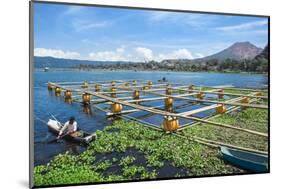 Lake Batur, Fishermen, Bali, Indonesia, Southeast Asia, Asia-G &-Mounted Photographic Print