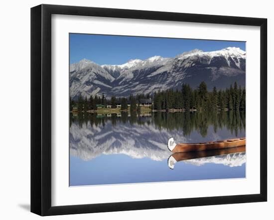 Lake Beauvert, Jasper, Jasper National Park, Alberta, Canada-Walter Bibikow-Framed Photographic Print