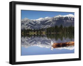 Lake Beauvert, Jasper, Jasper National Park, Alberta, Canada-Walter Bibikow-Framed Photographic Print