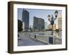 Lake Bellagio, Lantern, the Cosmopolitan Hotel, Strip, South Las Vegas Boulevard-Rainer Mirau-Framed Photographic Print