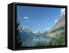 Lake Below Glaciated Peaks-Neil Rabinowitz-Framed Stretched Canvas