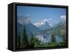 Lake Below Glaciated Peaks-Neil Rabinowitz-Framed Stretched Canvas