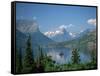 Lake Below Glaciated Peaks-Neil Rabinowitz-Framed Stretched Canvas