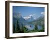 Lake Below Glaciated Peaks-Neil Rabinowitz-Framed Premium Photographic Print