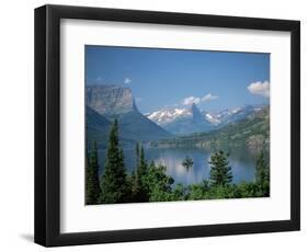 Lake Below Glaciated Peaks-Neil Rabinowitz-Framed Photographic Print