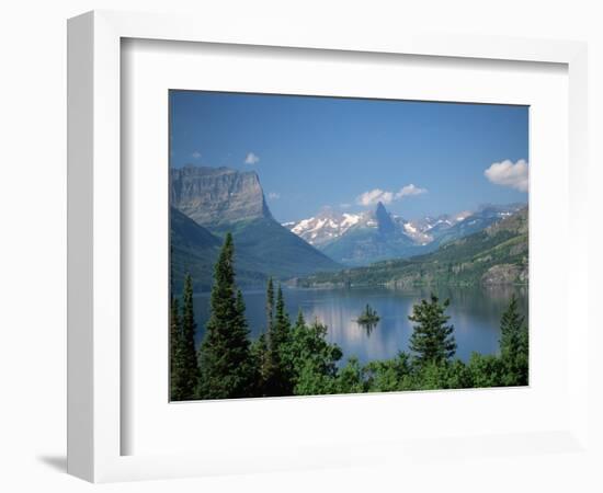 Lake Below Glaciated Peaks-Neil Rabinowitz-Framed Photographic Print
