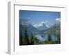 Lake Below Glaciated Peaks-Neil Rabinowitz-Framed Photographic Print