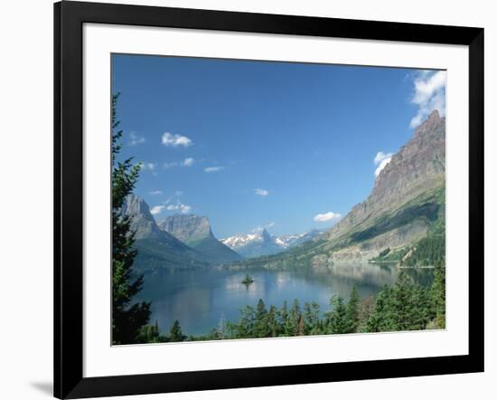 Lake Below Glaciated Peaks-Neil Rabinowitz-Framed Photographic Print