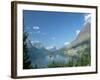 Lake Below Glaciated Peaks-Neil Rabinowitz-Framed Photographic Print