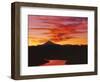 Lake Billy Chinook  below Mt. Jefferson, Jefferson County, Oregon, USA-Steve Terrill-Framed Photographic Print