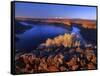 Lake Billy Chinook from Cove Palisades Overlook at Sunrise-Steve Terrill-Framed Stretched Canvas