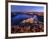 Lake Billy Chinook from Cove Palisades Overlook at Sunrise-Steve Terrill-Framed Photographic Print