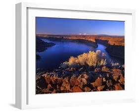 Lake Billy Chinook from Cove Palisades Overlook at Sunrise-Steve Terrill-Framed Photographic Print
