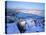 Lake Billy Chinook with Blanket of Snow-Steve Terrill-Stretched Canvas