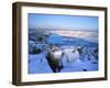 Lake Billy Chinook with Blanket of Snow-Steve Terrill-Framed Photographic Print