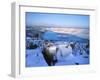 Lake Billy Chinook with Blanket of Snow-Steve Terrill-Framed Photographic Print