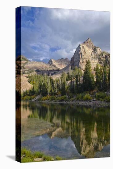 Lake Blanche and Sundial with Reflection, Utah-Howie Garber-Stretched Canvas