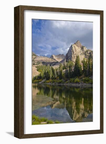 Lake Blanche and Sundial with Reflection, Utah-Howie Garber-Framed Photographic Print