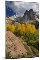 Lake Blanche Trail in Fall Foliage, Sundial Peak, Utah-Howie Garber-Mounted Photographic Print