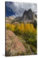 Lake Blanche Trail in Fall Foliage, Sundial Peak, Utah-Howie Garber-Stretched Canvas