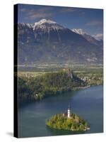 Lake Bled, Gorenjska, Slovenia-Walter Bibikow-Stretched Canvas